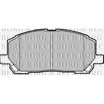 Photo Brake Pad Set, disc brake BORG & BECK BBP1951