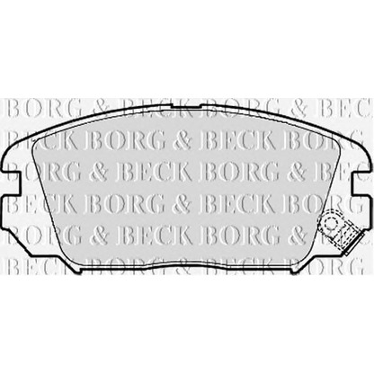 Photo Brake Pad Set, disc brake BORG & BECK BBP1956