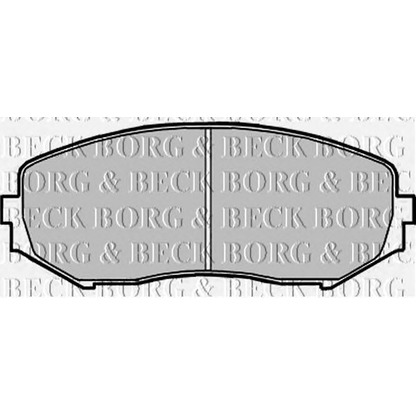 Photo Brake Pad Set, disc brake BORG & BECK BBP1957