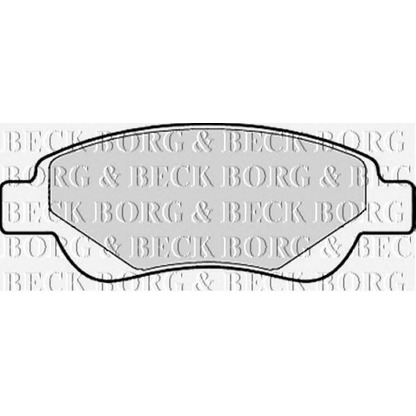 Photo Brake Pad Set, disc brake BORG & BECK BBP1967