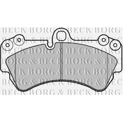 Photo Brake Pad Set, disc brake BORG & BECK BBP1973