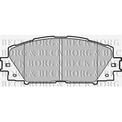 Фото Комплект тормозных колодок, дисковый тормоз BORG & BECK BBP1987