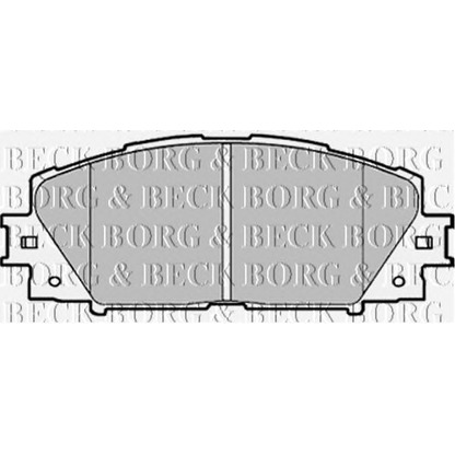 Photo Brake Pad Set, disc brake BORG & BECK BBP1987