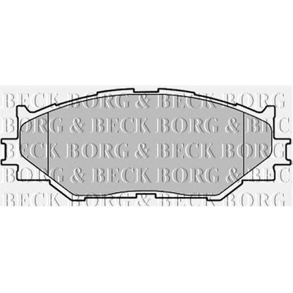 Photo Brake Pad Set, disc brake BORG & BECK BBP1993