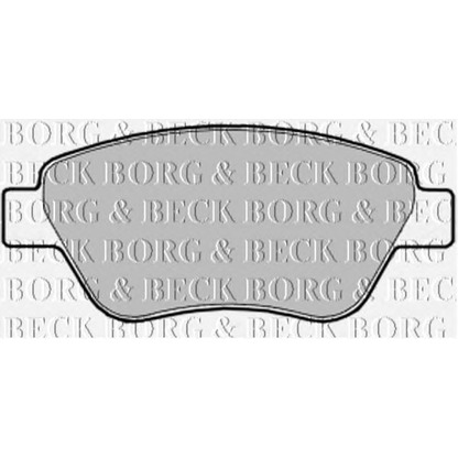 Photo Brake Pad Set, disc brake BORG & BECK BBP1997