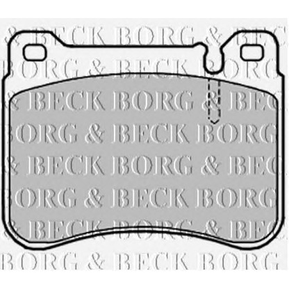 Photo Brake Pad Set, disc brake BORG & BECK BBP1998