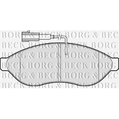 Фото Комплект тормозных колодок, дисковый тормоз BORG & BECK BBP2001