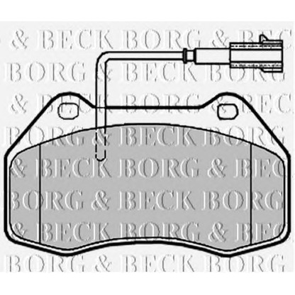 Photo Kit de plaquettes de frein, frein à disque BORG & BECK BBP2019
