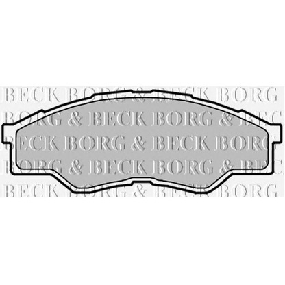 Zdjęcie Zestaw klocków hamulcowych, hamulce tarczowe BORG & BECK BBP2032