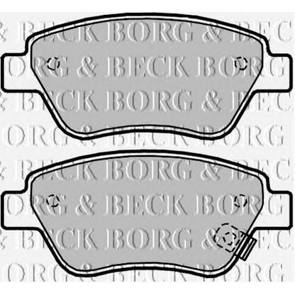 Photo Brake Pad Set, disc brake BORG & BECK BBP2042