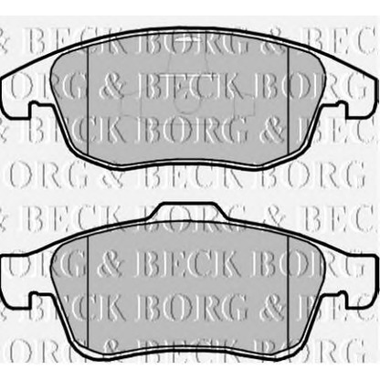 Photo Brake Pad Set, disc brake BORG & BECK BBP2069