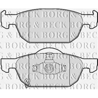 Zdjęcie Zestaw klocków hamulcowych, hamulce tarczowe BORG & BECK BBP2076
