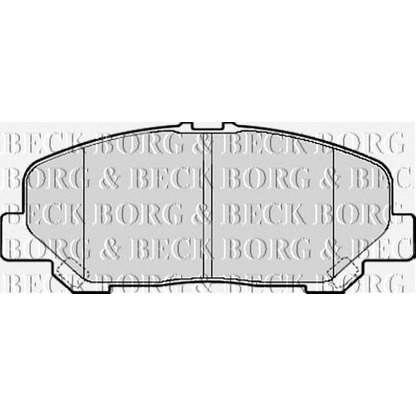 Фото Комплект тормозных колодок, дисковый тормоз BORG & BECK BBP2082