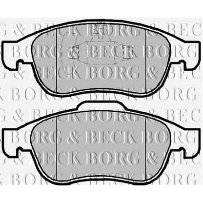 Photo Brake Pad Set, disc brake BORG & BECK BBP2098
