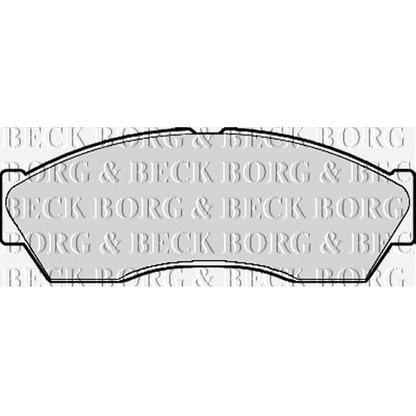 Photo Kit de plaquettes de frein, frein à disque BORG & BECK BBP2118