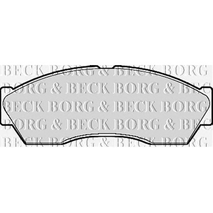 Фото Комплект тормозных колодок, дисковый тормоз BORG & BECK BBP2118