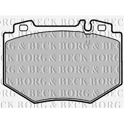 Photo Brake Pad Set, disc brake BORG & BECK BBP2137