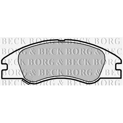 Zdjęcie Zestaw klocków hamulcowych, hamulce tarczowe BORG & BECK BBP2140
