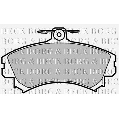 Фото Комплект тормозных колодок, дисковый тормоз BORG & BECK BBP2151