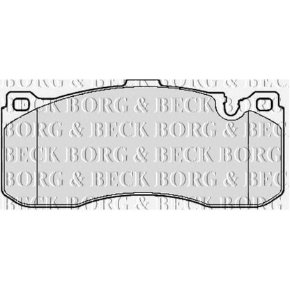 Photo Brake Pad Set, disc brake BORG & BECK BBP2155