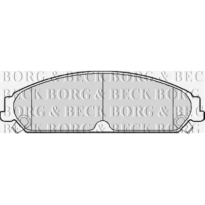 Фото Комплект тормозных колодок, дисковый тормоз BORG & BECK BBP2156