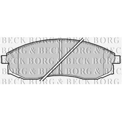 Photo Kit de plaquettes de frein, frein à disque BORG & BECK BBP2165