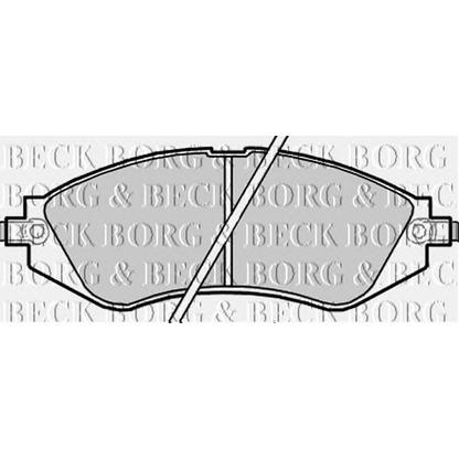 Photo Brake Pad Set, disc brake BORG & BECK BBP2171