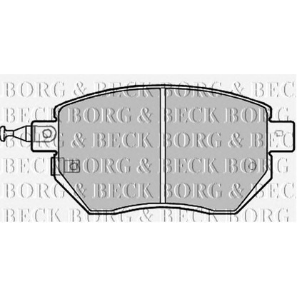Фото Комплект тормозных колодок, дисковый тормоз BORG & BECK BBP2172