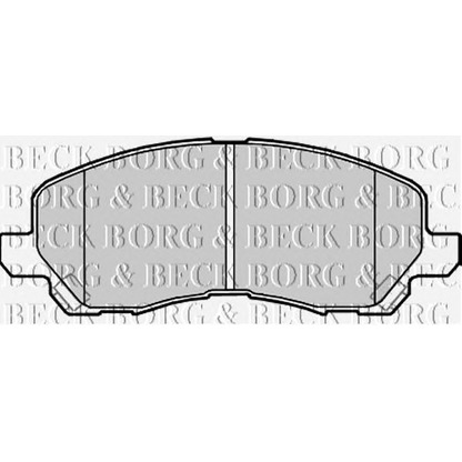 Фото Комплект тормозных колодок, дисковый тормоз BORG & BECK BBP2173