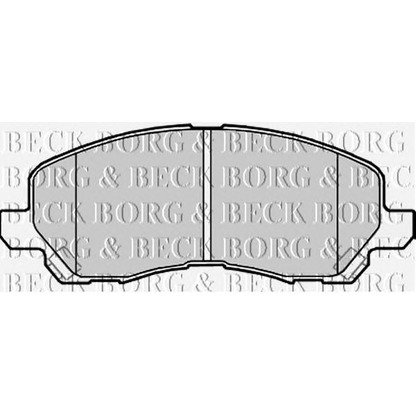 Photo Brake Pad Set, disc brake BORG & BECK BBP2173