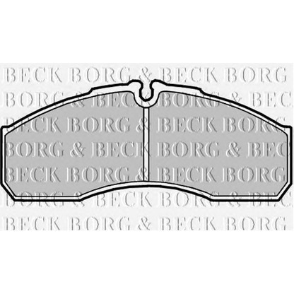 Photo Brake Pad Set, disc brake BORG & BECK BBP2181