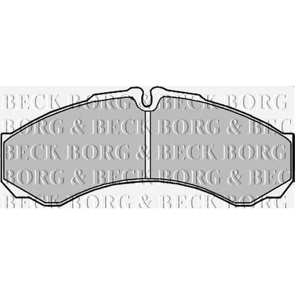 Zdjęcie Zestaw klocków hamulcowych, hamulce tarczowe BORG & BECK BBP2195