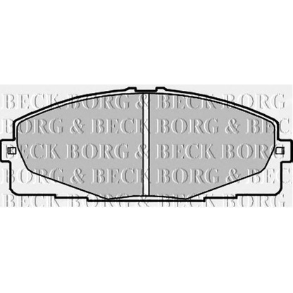 Zdjęcie Zestaw klocków hamulcowych, hamulce tarczowe BORG & BECK BBP2197
