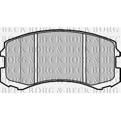 Photo Brake Pad Set, disc brake BORG & BECK BBP2201