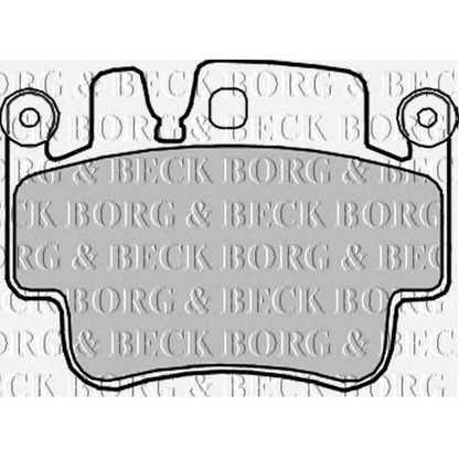 Photo Kit de plaquettes de frein, frein à disque BORG & BECK BBP2202