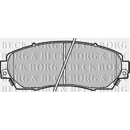 Photo Kit de plaquettes de frein, frein à disque BORG & BECK BBP2204