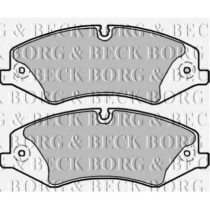 Photo Brake Pad Set, disc brake BORG & BECK BBP2217