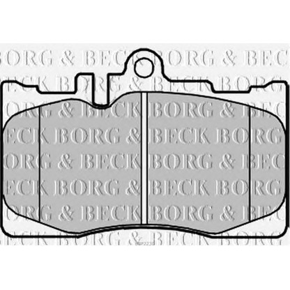 Photo Brake Pad Set, disc brake BORG & BECK BBP2230