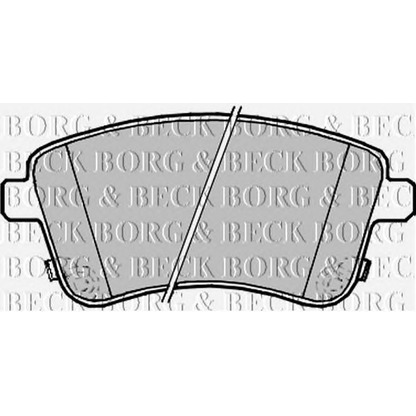 Photo Brake Pad Set, disc brake BORG & BECK BBP2233