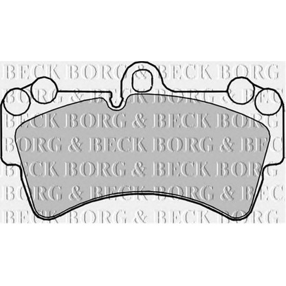 Photo Brake Pad Set, disc brake BORG & BECK BBP2236