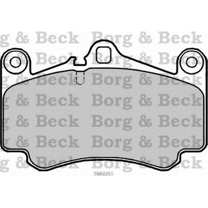 Фото Комплект тормозных колодок, дисковый тормоз BORG & BECK BBP2255