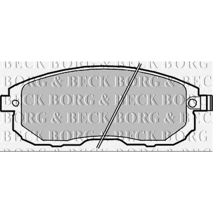 Photo Brake Pad Set, disc brake BORG & BECK BBP2282