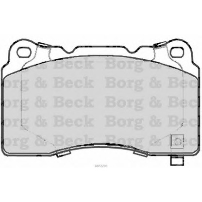 Фото Комплект тормозных колодок, дисковый тормоз BORG & BECK BBP2290