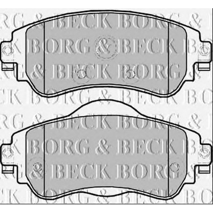 Photo Brake Pad Set, disc brake BORG & BECK BBP2302