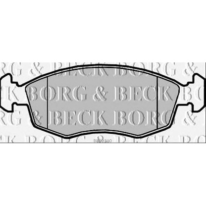 Photo Brake Pad Set, disc brake BORG & BECK BBP2310