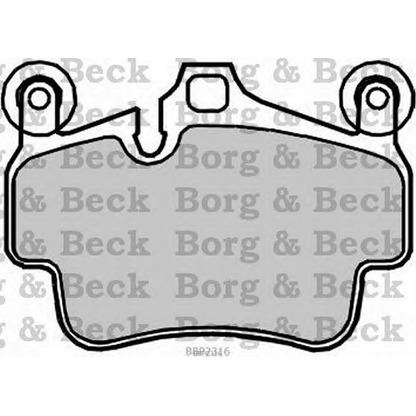 Photo Brake Pad Set, disc brake BORG & BECK BBP2316