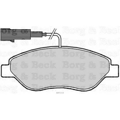 Foto Bremsbelagsatz, Scheibenbremse BORG & BECK BBP2318