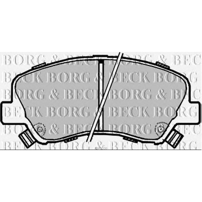 Photo Brake Pad Set, disc brake BORG & BECK BBP2330