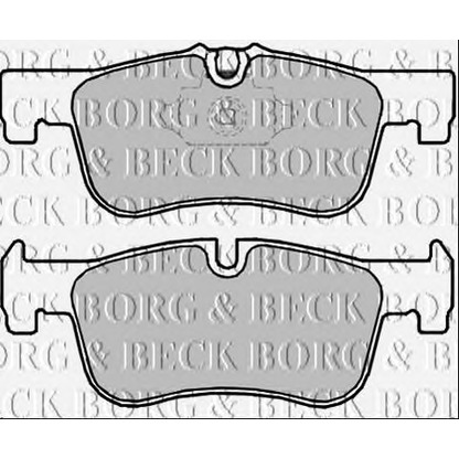 Photo Brake Pad Set, disc brake BORG & BECK BBP2346