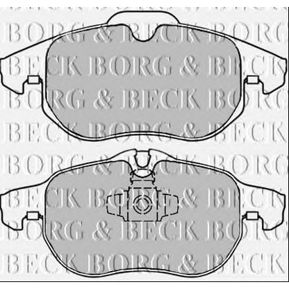 Фото Комплект тормозных колодок, дисковый тормоз BORG & BECK BBP2354